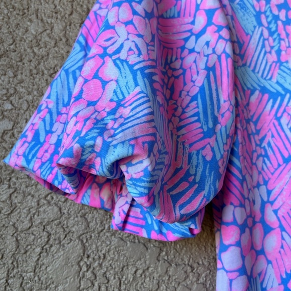 LILLY PULITZER BRITTON DRESS Pink Sorbet High Altitude Engineered XS - Picture 4 of 9